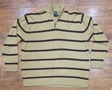 VTG Southpole 1/4 Zip Striped Knit Long Sleeve Sweater Men s Size 5XL