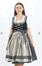 Black Grace Dirndl Women Dress German Oktoberfest Bavarian Size Small