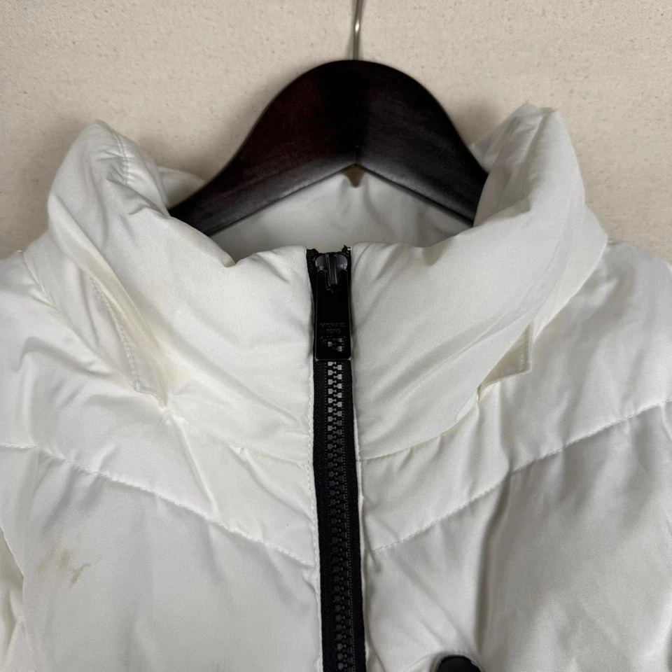 Michael Kors Snow White Puffer Parka Jacket Women's L - Image 4 of 4