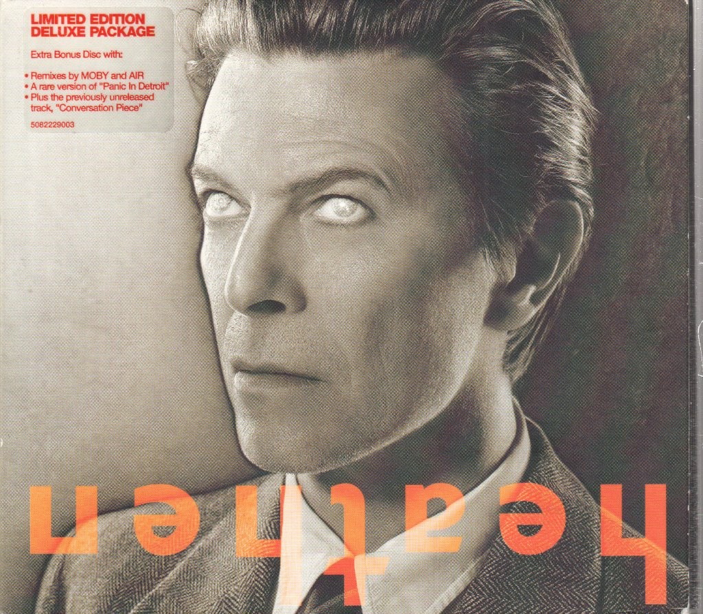 David Bowie Heathen CD set Europe Columbia 2002 in tri-fold digipak. Has info