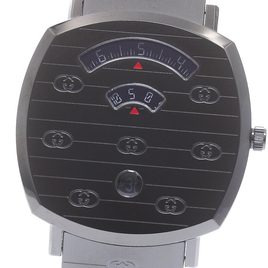 GUCCI 157.3 YA157429 Grip Watch Date Quartz Mens Excellent Condition with Box