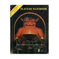 TSR AD D 1st Ed Player's Handbook 1st Cover, Idol Cover, 6th w/Yellow F Fair
