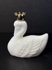 Vintage 1970’s Avon Royal Swan “Cottilion” Milk Glass Perfume Bottle