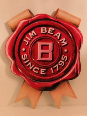 Jim Beam Whiskey Blechschild, Since 1795, tolles Motiv, ca. 33 x 42, Deko, Neu!