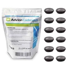 1 Bag of 12 Advion Cockroach German Roach Control Bait Station Arenas