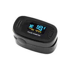 Fingertip Pulse Oximeter Color OLED Blood Oxygen SPO2 Heart Rate Monitor w/ Case