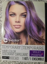 TEMPORARY HAIR COLOR - VIOLET Purple Easy to use! COMB IN AND WASH OUT! 