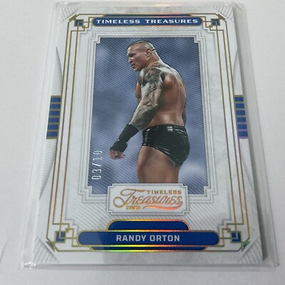 2023 Panini Chronicles WWE - Timeless Treasures Holo Gold TT-8 Randy Orton 3/10!