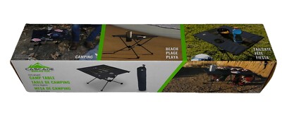 Cascade Mountain Tech Ultralight Camping Table with Cup Holders & Carry Bag