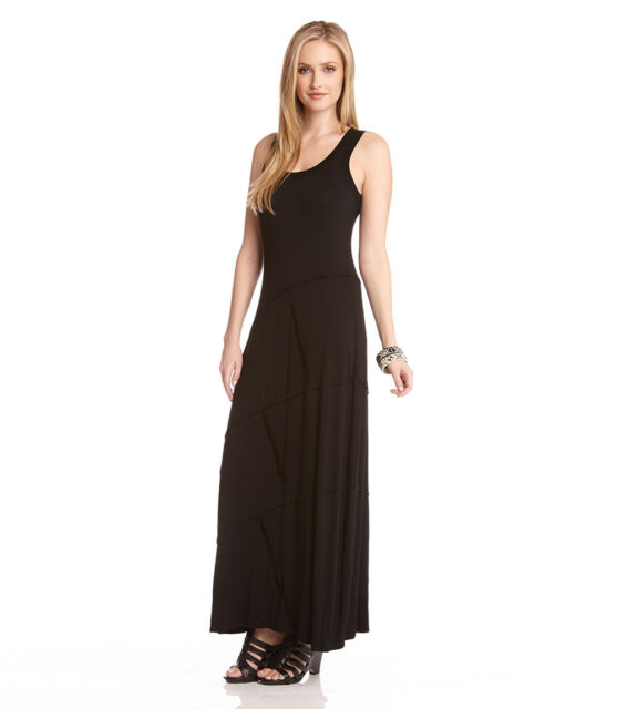 Karen Kane L13217 Black Reverse Seam Carolyn Stretch Jersey Maxi Dress ...