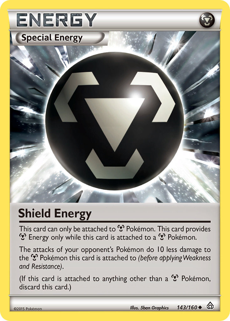 Shield Energy Primal Clash 143 Reverse Holo Pokemon Card NM