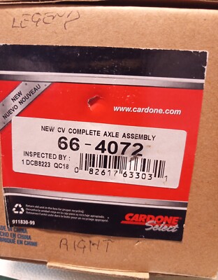 BRAND NEW RIGHT SIDE CARDONE ACURA LEGEND 1991-1995