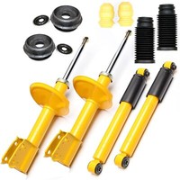 4X TA Sport-StoßDÄMpfer GAS Vorne Hinten + Domlager + Staubschutz - Clio