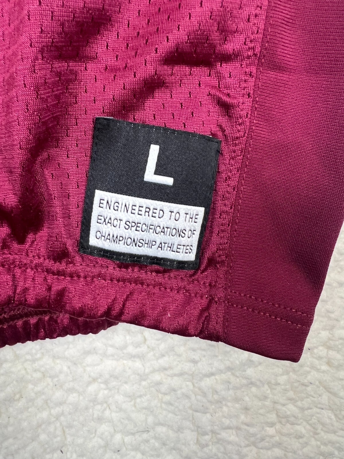 Nike Jersey Mens Large Vapor Varsity Tackle Football Maroon Red Practice Jersey thumbnail 5