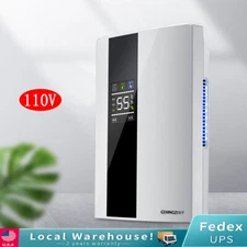 2200ml Intelligent Dehumidifier for Basement Bedroom +Drain Hose & Water Tank