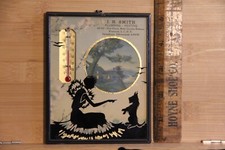 Elmhurst Long Island New York NY Smith Plumbing Thermometer Vintage used wear