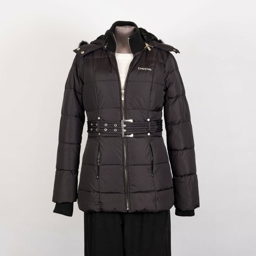 Bebe Down Jacket Size XS Removable Hood 