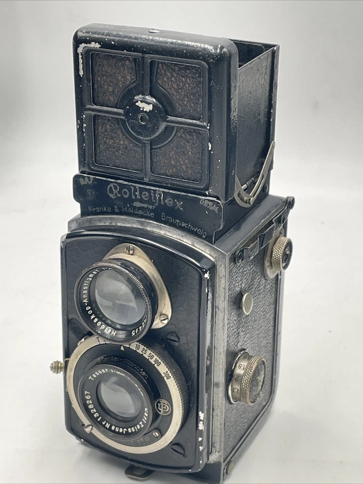 Rollei BABY Rolleiflex 4x4 127 film Zeiss Jena Tessar 3,5/6 cm Baumuster 410 K1 - Photo 2/4