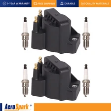 2PCS Ignition Coil & 4PCS Iridium Spark Plug For 1998-2003 GMC Sonoma DR39