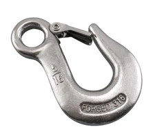 Suncor S0454-0013 Marine Grade Stainless Steel 3000 Lb 1/2″ Forged Eye Slip Hook