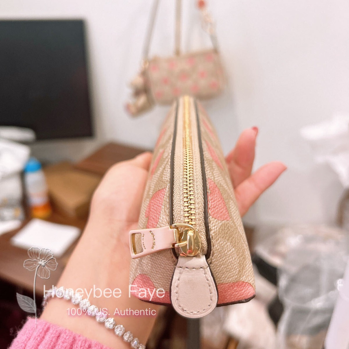 NWT Coach Pencil Case With Cherry/strawberry/Floral Print ( Choose