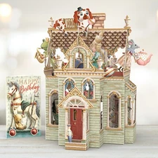Paper D'Art Pop-Up Greeting Card - DOLL'S HOUSE (BIRTHDAY) - PPDT-3D033