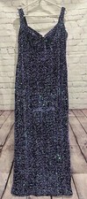 Fashion Nova Black All Love Aurora Borealis Sequined Lined Prom Evening Gown XL