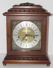 German Nice Quarter Hour Westminster Chime Bracket Clock 8-Day, Key-wind