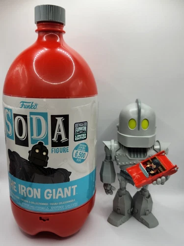 Funko Soda 3 Liter THE IRON GIANT w/HOGARTH & CAR (FunKon 2022 Exclusive) CHASE