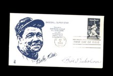 Bill Nicholson Signed 1983 FDC Babe Ruth Cache New York Yankees Autograph