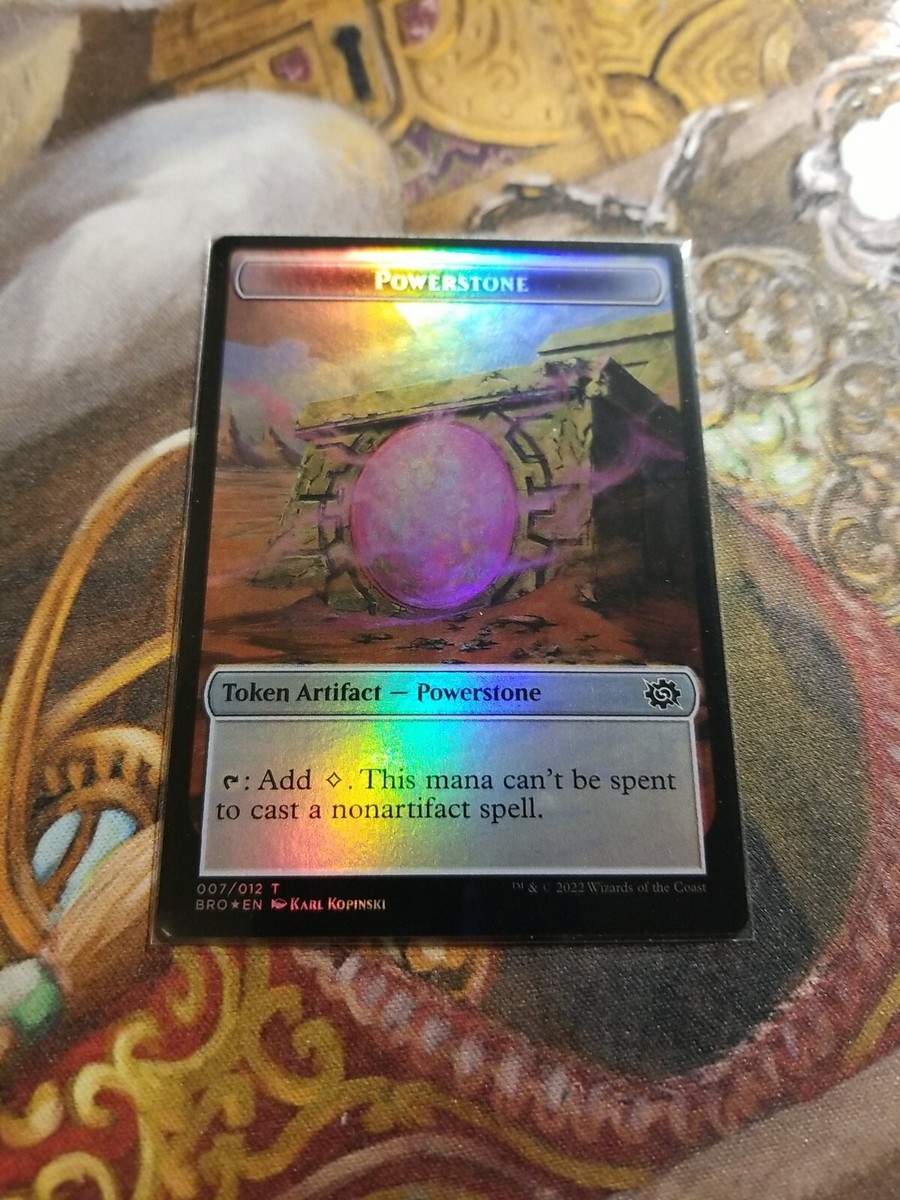 mtg powerstone token cards Stainless Steel Powerstone Token - Metal MTG Tokens