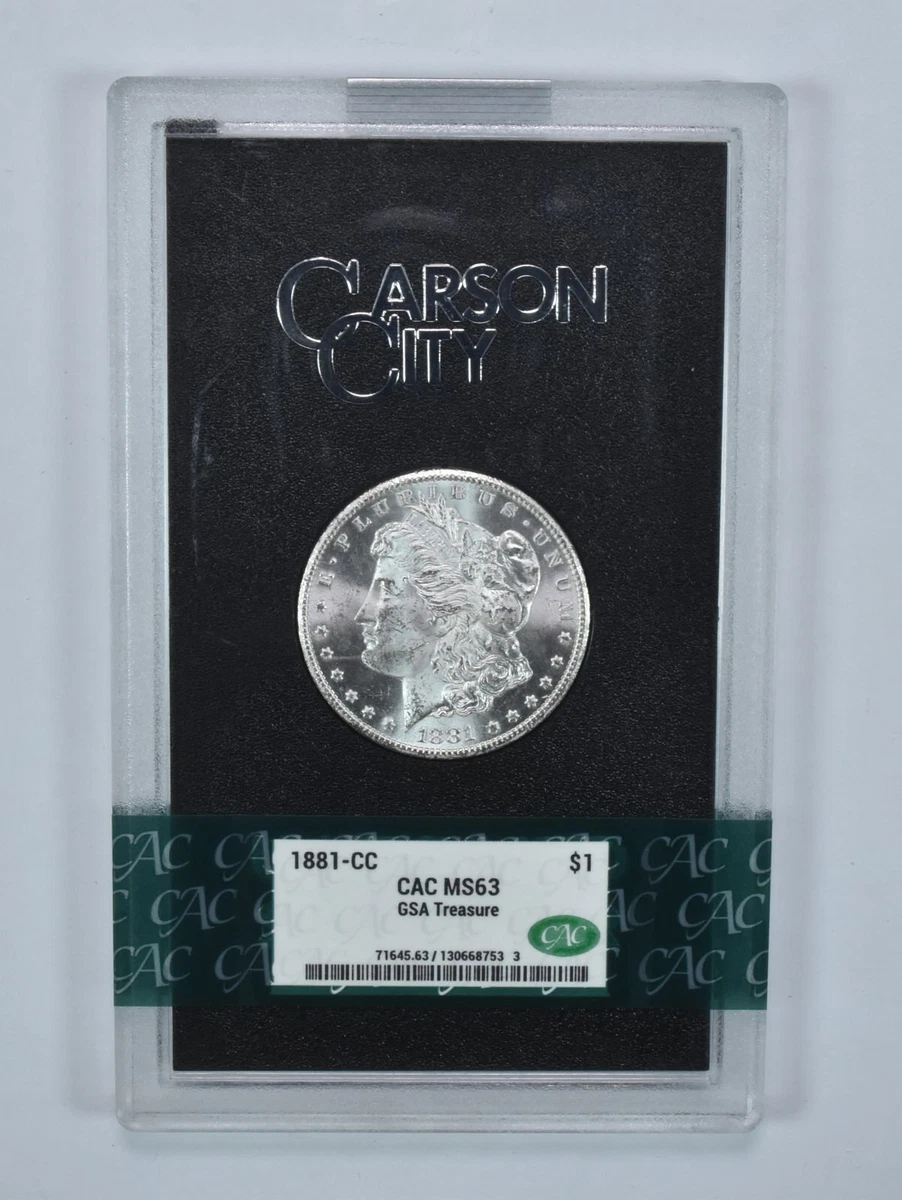 Carson City Grade MS 63 1881 Year Morgan US Dollars (1878-1921