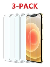 3-PACK For iPhone X/XR/11/12/13 Pro / Max HD Tempered Glass Screen Protector 