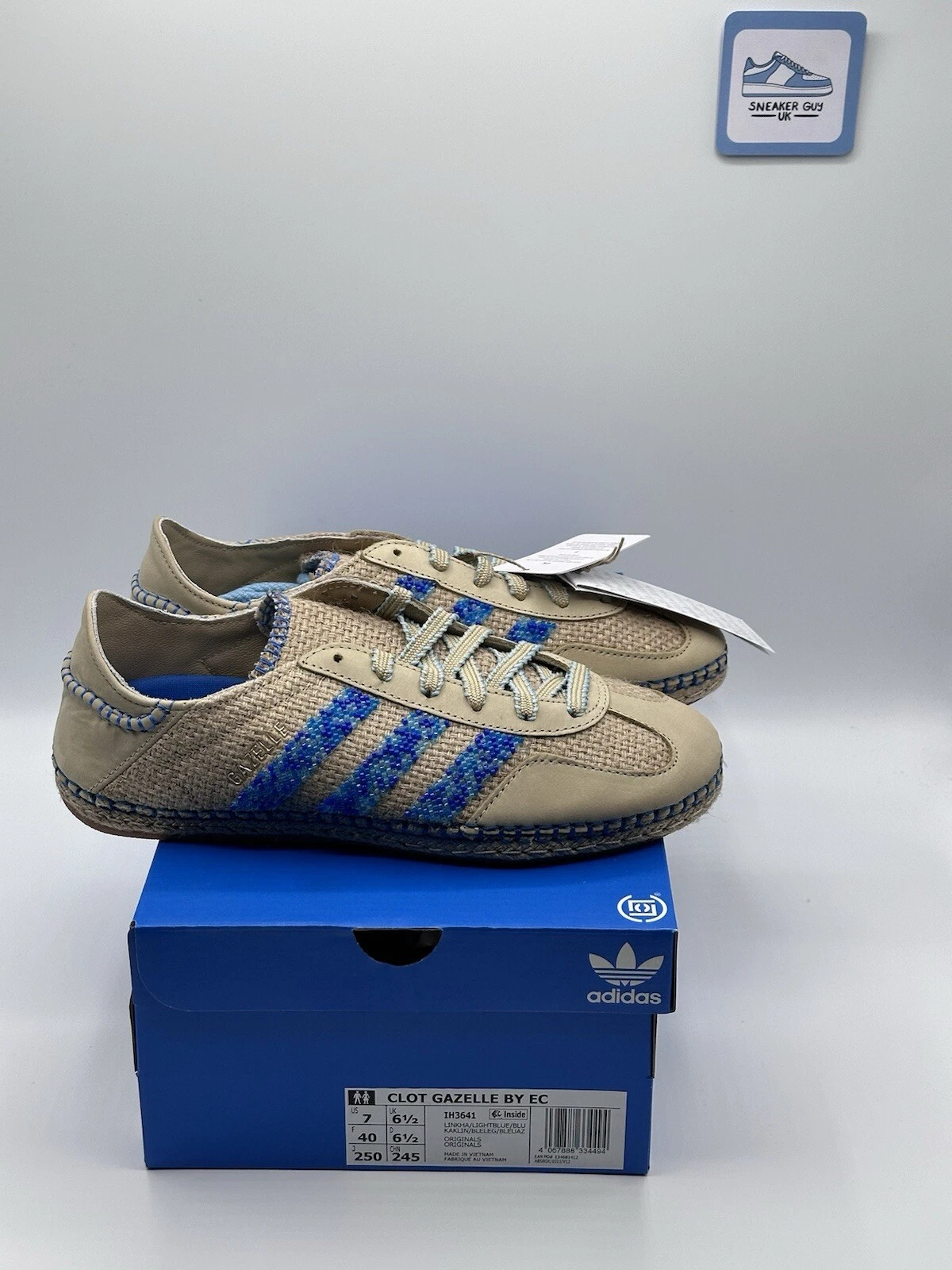 Adidas CLOT Gazelle di Edison Chen Lino Cachi UK 6.5 US 7 IH3641 Nuove✨