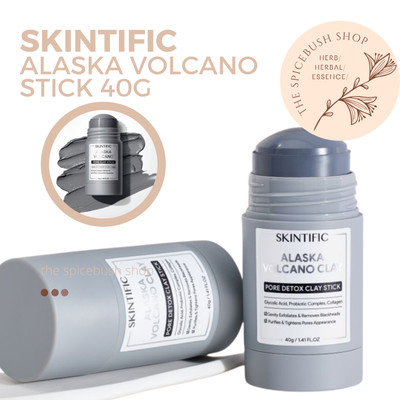  SKINTIFIC  ALASKA VOLCANO Stick 40G  PORE CLAY'S STICK REFINES &TIGHTENS PORE