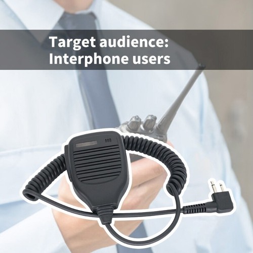 Portable Two Way Radio Accessory Easy To Carry Hand Microphone for CP160 EP450 - Zdjęcie 3 z 8