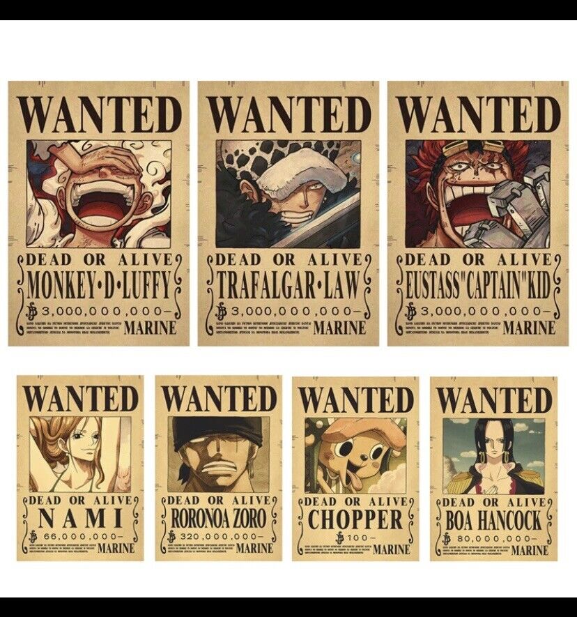 Straw Hats 8 BILLION Bounty Revealed! Wanted Posters After Wano Explained - One  Piece Chapter 1058 