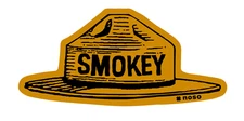 Smokey bear sticker weatherproof bumper vinyl decal