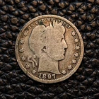 (ITM-6697) 1897-P Barber Quarter ~ Good / G Condition ~ COMBINED SHIPPING!