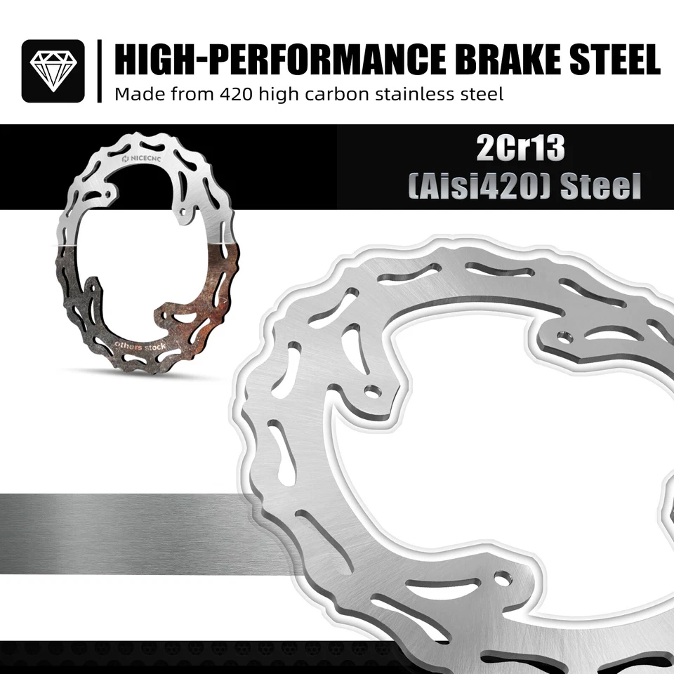 Rotor de disco de freno trasero para Honda CR125R CR250R CRF 250R 250X CRF450R CRF450X Foto 3 de 4