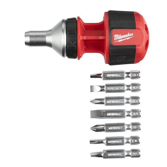 Milwaukee 8 in 1 Schraubendreher mit Ratschenfunktion 4932471868 