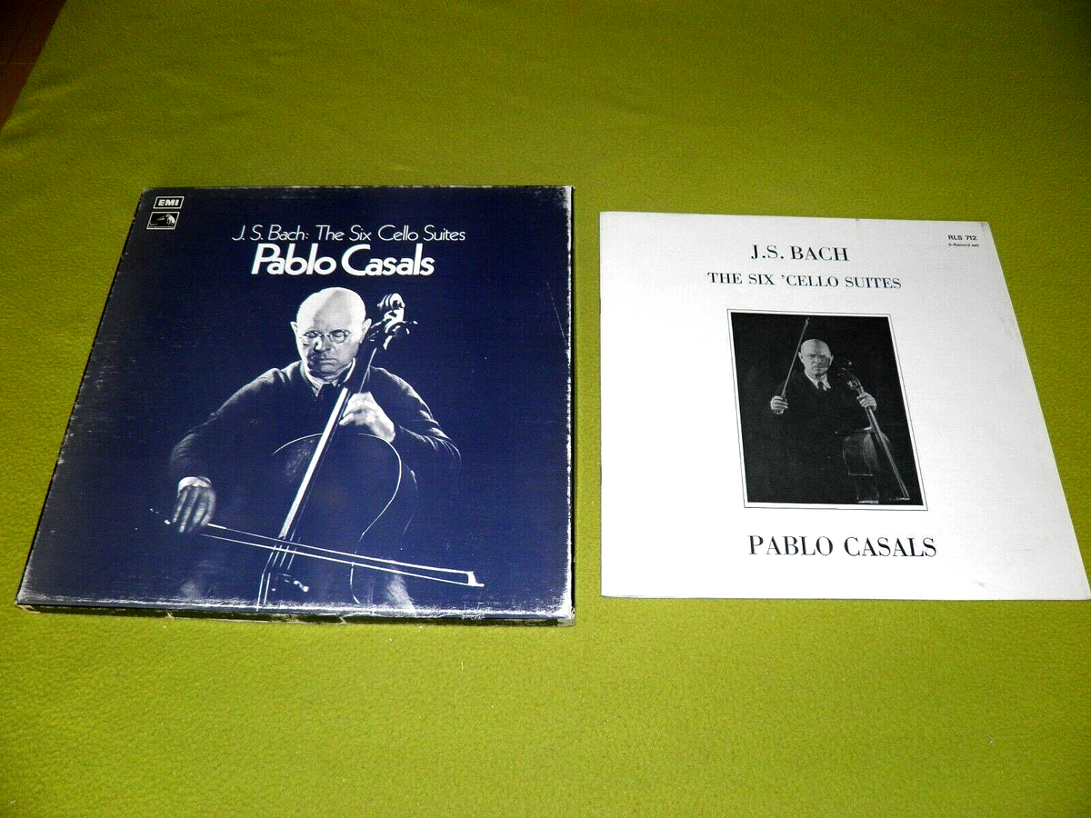 Pablo Casals - Bach - The Six Cello Suites - 1-6 / UK 3xLP Box Set