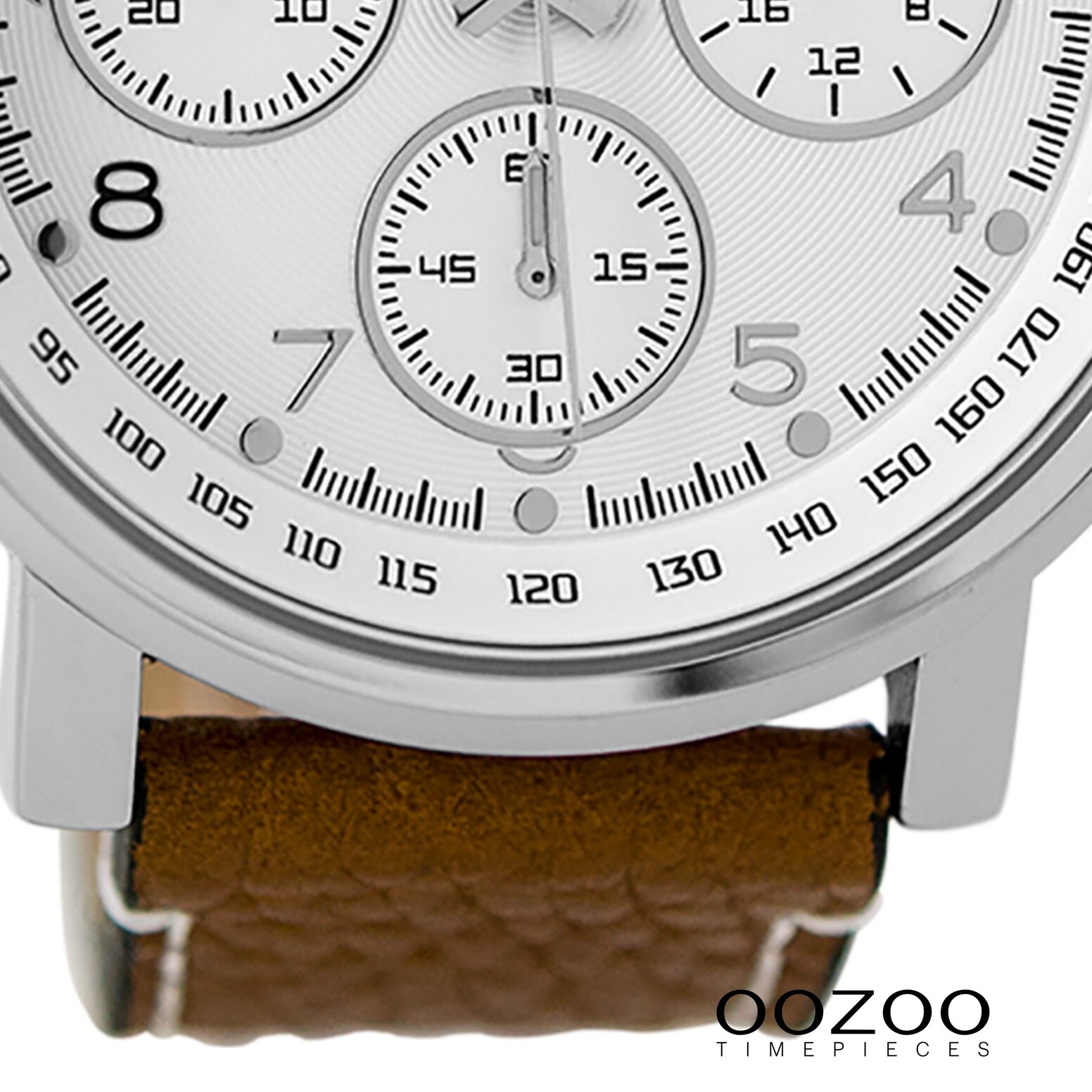OOZOO Herren Armbanduhr braun analog C9455 Timepieces Lederarmband 
