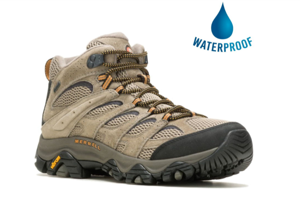 Merrell Moab 3 Mid GTX Impermeable Caminar Senderismo Botas Beige Talla 10