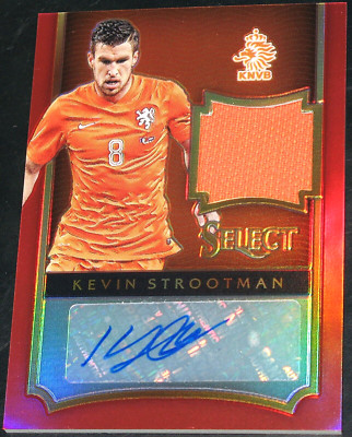 2015-16 Select Kevin Strootman Jersey Autographs RED Prizm # 5/5 Patch Auto 2016