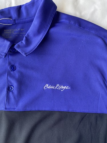 Nike Golf Standard Fit Dri Fit Poloshirt Beau Rivage Blau Größe XXL - Bild 4 von 6