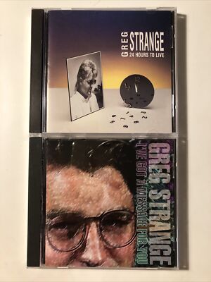 2 CD LOT GREG STRANGE 24 HOURS TO LIVE / I'VE GOT A MESSAGE FOR YOU OCEAN 1992