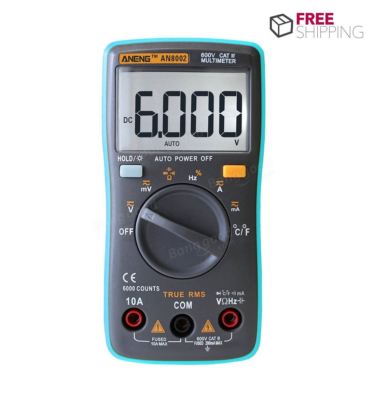 Multimeter AC/DC Current Voltage Frequency Resistance Temperature Tester ?/? Dig