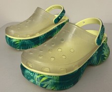Crocs Bae Classic Platform Clog Size 7 in Tropical Translucent  Pale Yellow