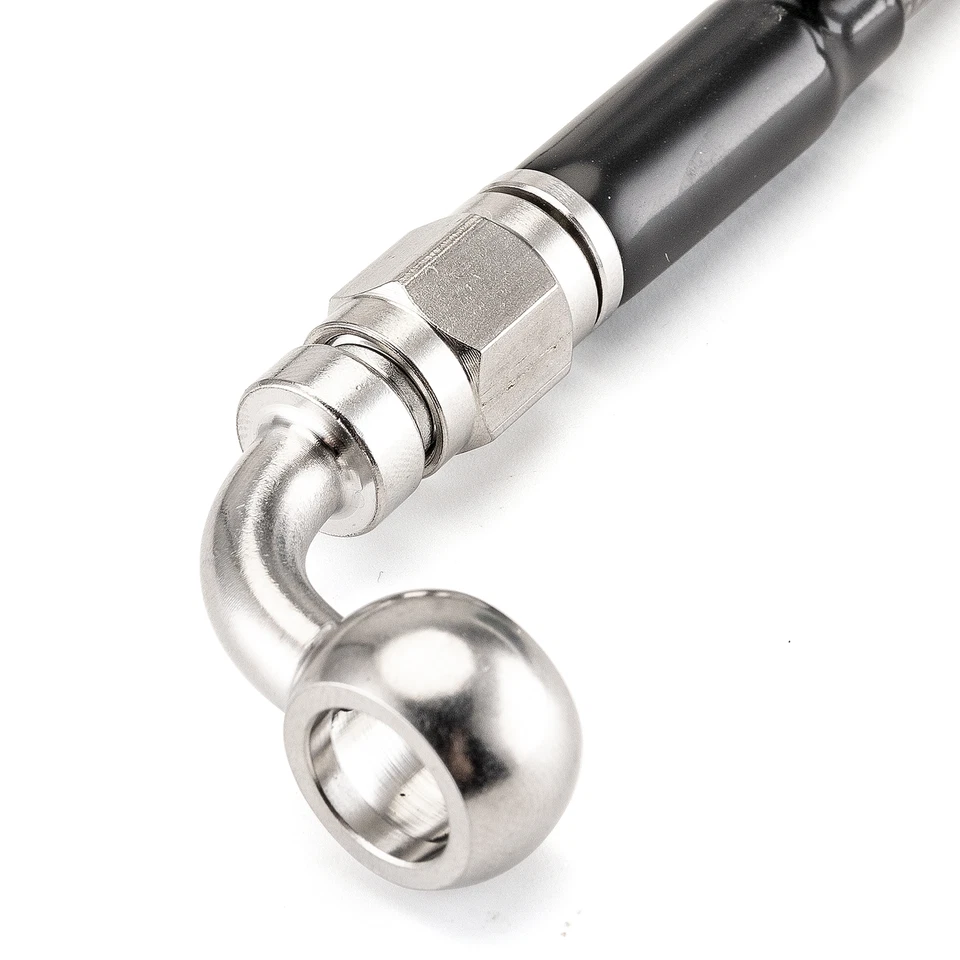 Stainless Steel Non-ABS Front Brake Line Kit +4" For Harley Rocker Softail Slim - Imagem 4 de 4